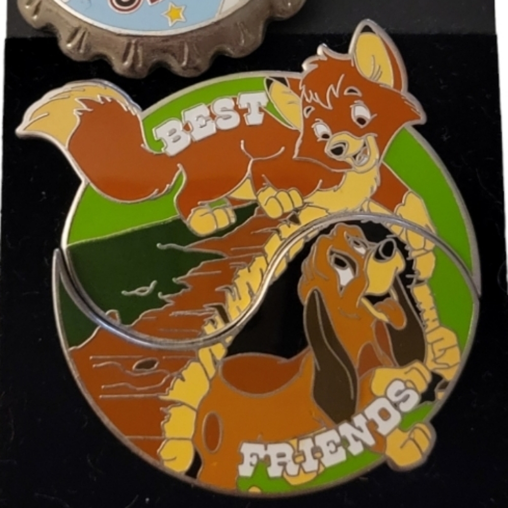 Disney Best Friends Fox and the Hound Enamel Trading Pin Set